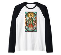 Mazu Sea Goddess Vitrail Mythologie Chinoise Manche Raglan