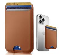 MAZYOYO Porte-cartes de téléphone à coller, portefeuille de téléphone en cuir de qualité supérieure, adhésif plus solide pour l'arrière de la coque de téléphone, iPhone, Samsung et Android, blocage