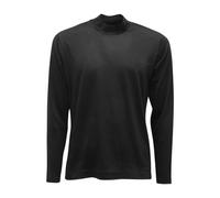 Mazzarelli - Pull col roulé en laine style Marrakech - Homme - Tops - Noir - Taille: S