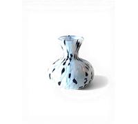 MAZZEGA ART & DESIGN - Aventurine bleue en verre soufflé et travaillé à la main avec Murrine di Murano, ligne « Les couleurs de Murano » 435 ml. Fabriqué en Italie (petit pot)
