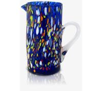 MAZZEGA ART & DESIGN - Carafe en Verre Soufflé et Travaillé à la Main avec des Murrines de Murano, ligne "I Colori di Murano" 1000 ml. Fabriqué en Italie (CARAFE 1 LITRE)