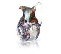 MAZZEGA ART & DESIGN - Carafe SPECIAL EDITION en verre soufflé et travaillé à la main, fabriqué sur l'île de Murano - Les couleurs de Murano - Modèle LONGHI Made in Italy (1)