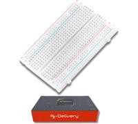 MB-102 Mini Breadboard 400 Pin with 4 Power Bars Compatible with Arduino and Raspberry Pi Including E-Book!