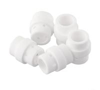 MB 24KD MIG Lot de 5 diffuseurs de gaz de rechange compatibles avec la torche de soudage Binzel Abicor Style 250 A Diffuseur en céramique BZL MB 24KD
