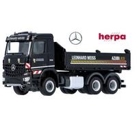 MB Arocs M camion tri-benne 6x6 "Leonhard Weiss - Herpa - Echelle 1/87 (Ho)