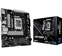 Carte mère - ASRock - H810M-X - LGA1851 - Micro ATX - 6+1 phases d'alimentation G