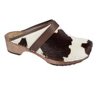 MB Clogs Les Cheveux de la Vache obstrue Marron Blanc