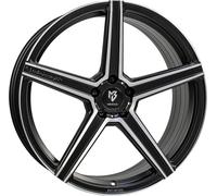 MB Design Jante KV1S 9.5Jx20 ET 50 5x112 Diamant Noir KV1S9520505RZ-B2 compatible avec Mercedes-Benz CLA