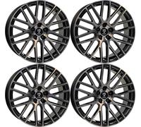 MB Design Jantes KV4 9.0Jx20 ET 40 5x114,3 diamant noir 4-KV49020405CZ-BS4 compatible avec Lexus ES 300h IS NX UX