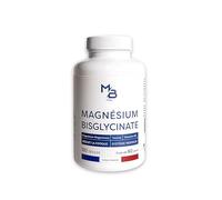 MB FITNESS Magnésium Bisglycinate + Taurine + Vitamine B6 - Haute Dose 320 mg/jour - 120 Gélules - Réduit Fatigue et Stress - Soutient le Système Nerveux - Cure 60 Jours - Marque Française