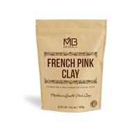 MB Herbals Argile rose française 100 g | Argile rose montmorrillonite (argile rose française) | Argile douce et hydratante adaptée aux peaux sensibles | Minée et transformée en Inde