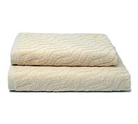 MB HOME BASIC Lot de 10 éponges Sally, Onda Crème, 53 x 96 cm