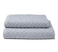 MB HOME BASIC N.10 Lot de 10 éponges Sally, Zigzag Perle, 53 x 96 cm