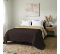 MB Home Italy “Elegant” “Elegant” couette d'été, 260x270 cm, Marron/Crème