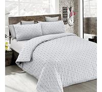 MB HOME ITALY, Housse de Couette “Printed Colors”, Floyd Gris, 2 Places
