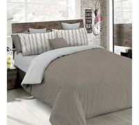 MB HOME ITALY Parure de lit Art 100% Coton avec taies d'oreiller imprimées, SEC23, lit Double