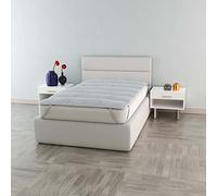 MB HOME ITALY, Surmatelas matelassé, Biocéramique, Gris Clair, 1 Place 85 x 195 cm