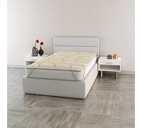 MB HOME ITALY, Surmatelas matelassé, Cuivre, Crème, 1 Place et Demie 120 x 195 cm