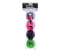 mb-m FREEZ Floorball & Unihockey Lot de 4 balles de compétition + ballon d'entraînement avec certificat IFF pour qualité contrôlée | Fabriqué en Allemagne