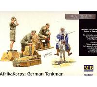 MB Masterbox Allemand Tankman Afrique Corps Équipage Du Char 1:3 5 Avec Âne