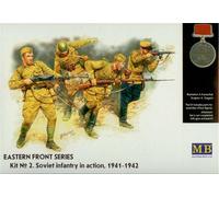 MB Masterbox Infanterie Soviétique Modèle Kit 1:35 En Service