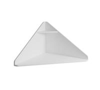 MB Muebles Bonitos, Bureau Mural Zen, Design Modulaire Moderne, Bureau d'angle Suspendu en Mélamine Mate, Couleur Blanc, 93x47x63.7 cm