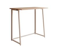 MB Muebles Bonitos, Bureau Pliant Gala pour étude, Bureau ou Ordinateur, Design Moderne, Pieds Pliables en Métal Laqué, Petit Bureau de Mélamine Mate, Couleur Blanc et Sonoma, Longueur 80.5 cm