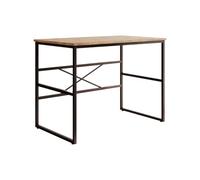 MB Muebles Bonitos, Bureau Style Industriel Factory M1 pour Ordinateur, Structure Métallique, Couleur Pin Atlantique et Noir, Longueur 100 cm