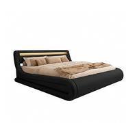 MB Muebles Bonitos | Lit Double Rodas | 180x200 cm | Noir