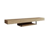 MB Muebles Bonitos, Meuble TV Mural Aydin pour Salon Moderne, Meuble Suspendu au Mur, Mélamine Mate, Couleur Safir, 150x22x29.6 cm