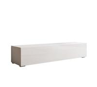 MB Muebles Bonitos, Meuble TV Nora H2 pour Salon Moderne, Meuble avec Pieds et 1 Porte 3 Compartiments, Couleur Blanc, 160x32x40 cm