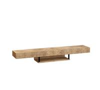 MB Muebles Bonitos | Meuble TV Suspendu 150 cm Couleur Chêne EOS Renzo | pour Salon et Salle à Manger Moderne | 1 tiroir | Structure en Mélamine Mate | Couleur Chêne EOS 150x30x22 cm