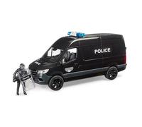 MB Sprinter Forces spéciales de police avec figurine bworld - Échelle 1:16 - Plastique - Alcaline - Autobus - Enfant - Intérieur