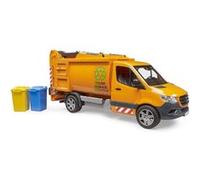 Bruder Modèle réduit de voiture Mercedes Benz Sprinter, camion poubelle municipal