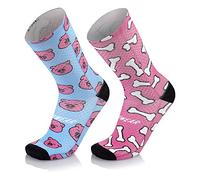 MB Wear Mixte Evo Chaussettes, Rosa/Blu, Taille Unique EU
