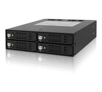 [MB994SK-1B] ICY BOX rack amovible avec verrouillage 4 x 2,5" SATAI-III/SAS i...