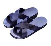 MBACODAI Pantoufles Cool for hommes, 1 paire, Extra grande taille, antidérapantes et grasses, for vêtements d'été et grande taille de ménage 40-53(Dark blue,50 EU)