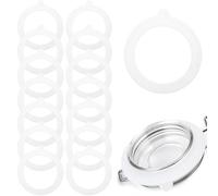 MBAIYO Lot de 15 joints en silicone de 9,5 cm, joints étanches en silicone pour bocaux Mason en verre, anneaux d'étanchéité de rechange hermétiques, accessoires de couvercles de mise en conserve