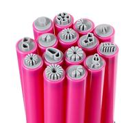 MBAIYO Lot de 15 tampons en silicone pour nail art, motifs floraux, papillons, différents motifs pour le bricolage, les griffonnages, les manucures à la maison, les salons de beauté, pour femmes et