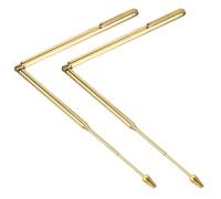 MBAIYO Lot de 2 tiges de radiesthésie rétractables en acier inoxydable en forme de L pour chasse aux fantômes, eau, or, énergie, enquête paranormale