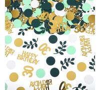 MBAIYO Lot de 200 confettis pour 30 ans - Décoration de table - Vert - Décoration de table - 30 ans - Pour femme et homme - 30 ans - Happy Birthday - Décoration de fête