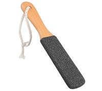 MBAIYO Pierre ponce pour pédicure avec poignée en bois ergonomique pour enlever les peaux mortes dures, les callosités et les talons fissurés