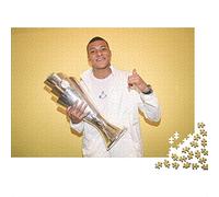 Mbappé Puzzle 500 Pièces en Bois pour Adultes Football - Jeu Éducatif Challenge, Cadeau Unique De Qualité Supérieure, Décoration Murale Moderne 500pcs (52x38cm)