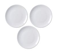 MBBITL Lot de 3 assiettes à dessert rondes en céramique - 17,8 cm - Pour dessert, apéritif, pâtes, gâteaux