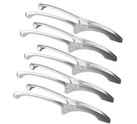 MBBITL Lot de 5 pinces de service en acier inoxydable de 20,1 cm pour barbecue, grill, casserole, buffet