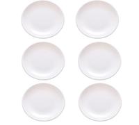 MBBITL Lot de 6 assiettes en mélamine de 15,2 cm - Blanc