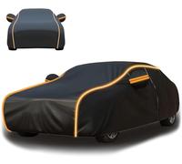 MBBROS Bâche Voiture pour Alfa Romeo Junior Elettrica 2024 2025+, Exterieur Impermeable Housse de Protection Anti-UV Respirant Et Anti-Poussière avec Fermeture À Glissière,A-Orange