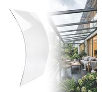 MBBTAG Plaque Polycarbonate Transparent 1.8mm, Panneau Toiture pour Serre, Imperméable Anti-UV Facile à Couper pour Marquise de Porte Exterieur Jardin Auvent Terrasse Pergola(0.8x8m)