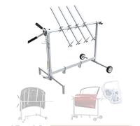 MBBTAG Support Rotatif 360° pour Peinture Carrosserie, Support Peinture Carrosserie Carrossier, Équipé d'un Support Pistolet à Peinture, Idéal pour Capot et Pare-chocs(130x87x92cm (2 wheels、4 hooks))
