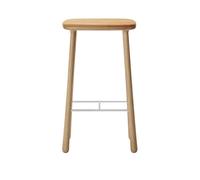 Møbel Copenhagen Cuba Tabouret de Bar 77 cm Chêne huilé/Cuir Sable